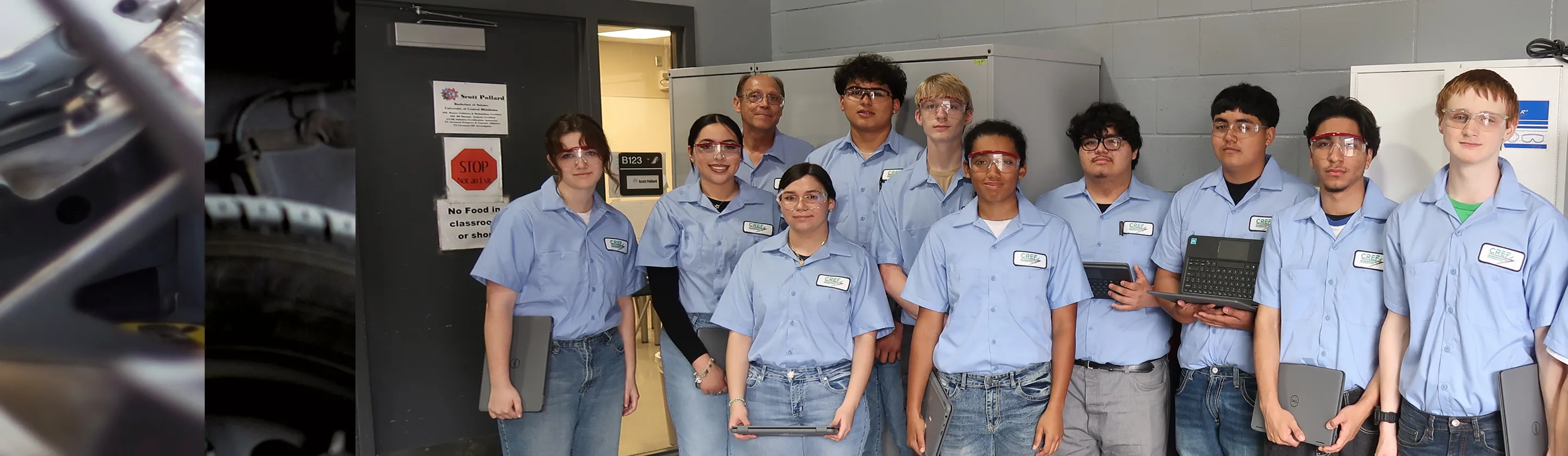 A group of young men standing next to each other.