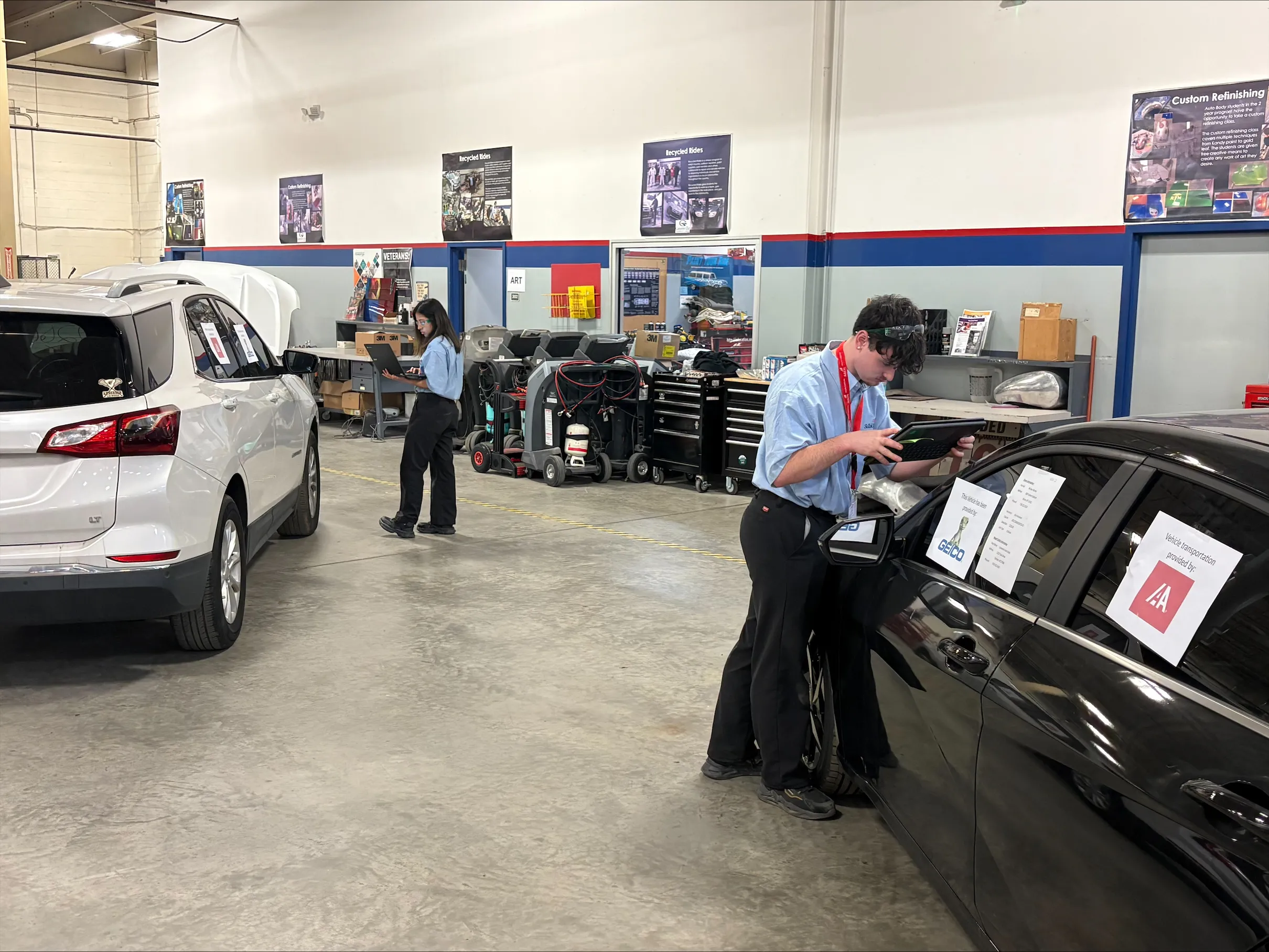 A group of people standing next to each other.