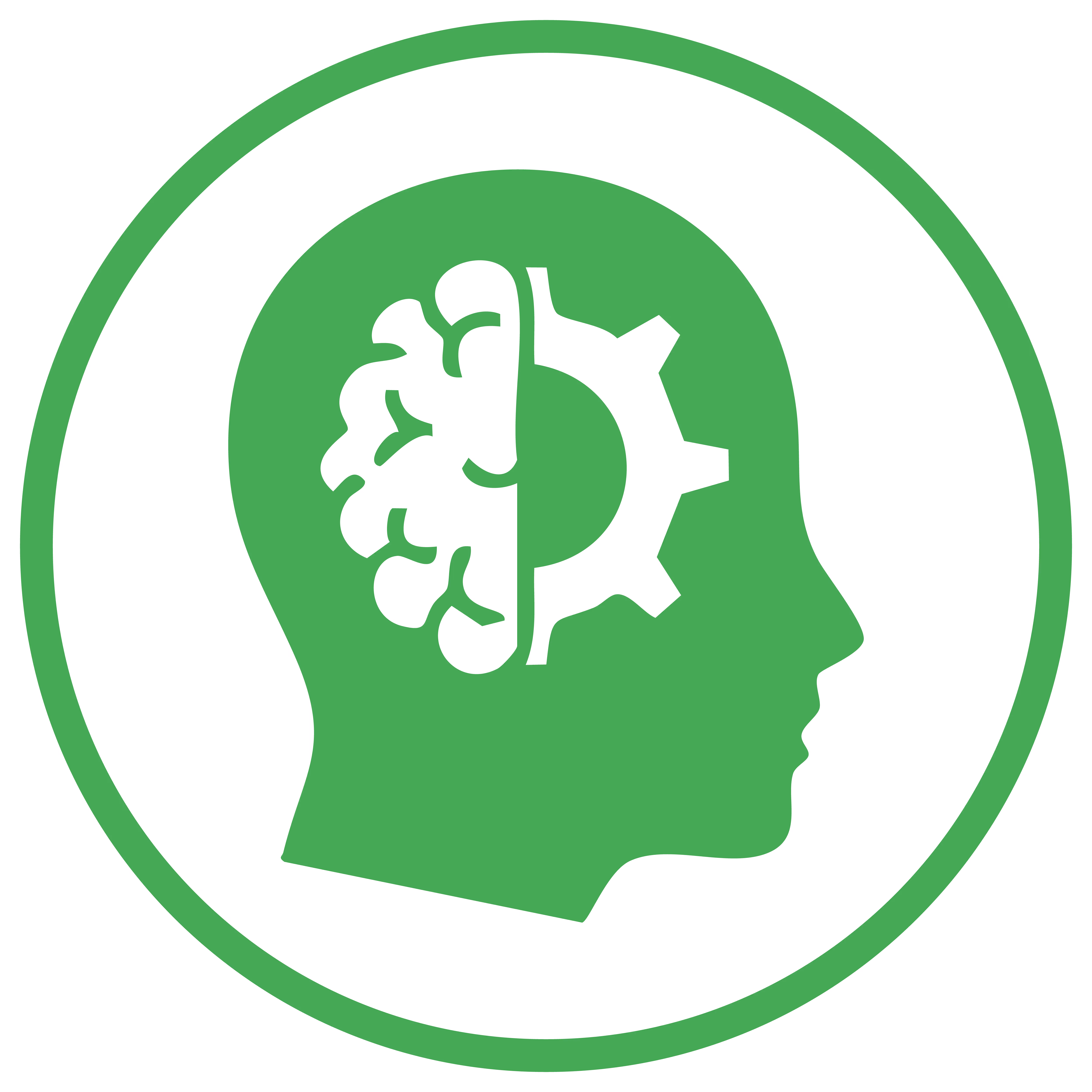 Half brain, half gear.