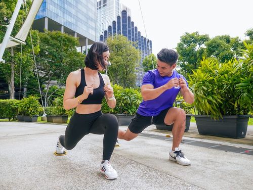girl on treadmill running