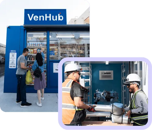 VenHub Customer and Inside Smart Store