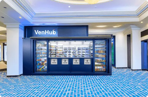 VenHub redefines convenience in hospitality by providing guests with 24/7 access to essential items. Whether it's snacks, toiletries, or travel necessities, our automated Smart Stores ensure a seamless, hassle-free experience at any hour.