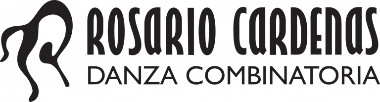 Logo of Rosario Cardenas Danza Combinatoria featuring a stylized abstract dancer figure.