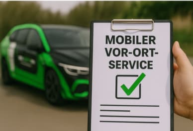 Mobiler Vor-Ort-Service von Dein Gutachten Direkt – Kfz-Gutachter erstellt Schadensbewertung direkt am Unfallort