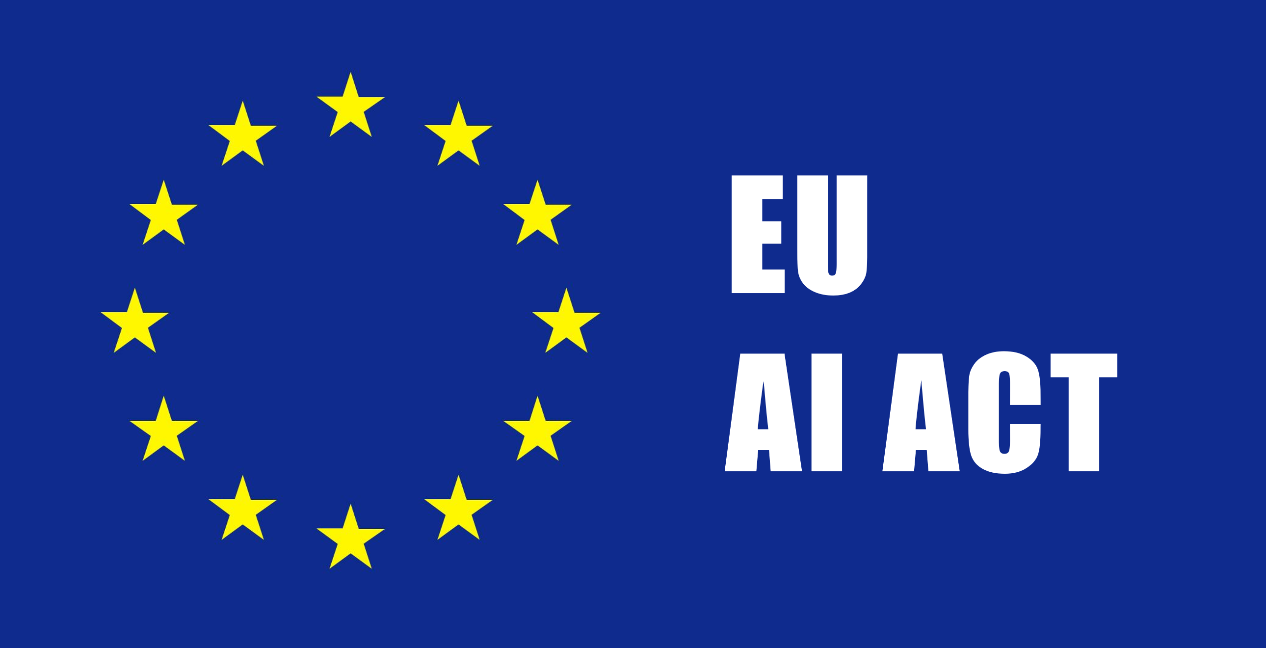 EU flag with "EU AI ACT" text