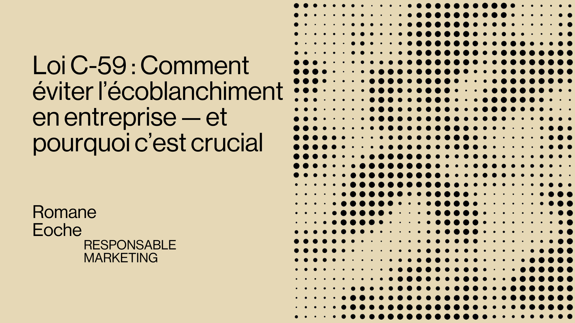 Loi C-59 écoblanchiment entreprise