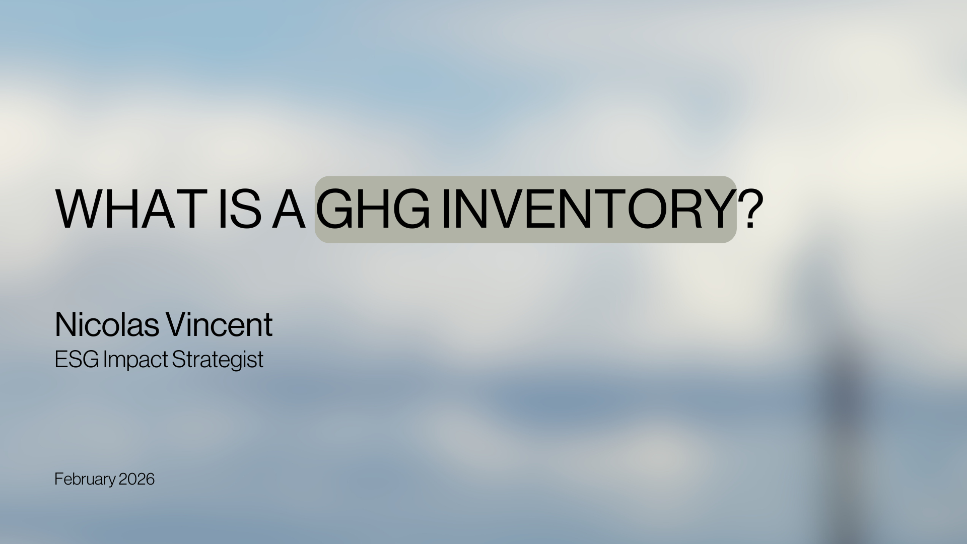 GHG inventory 