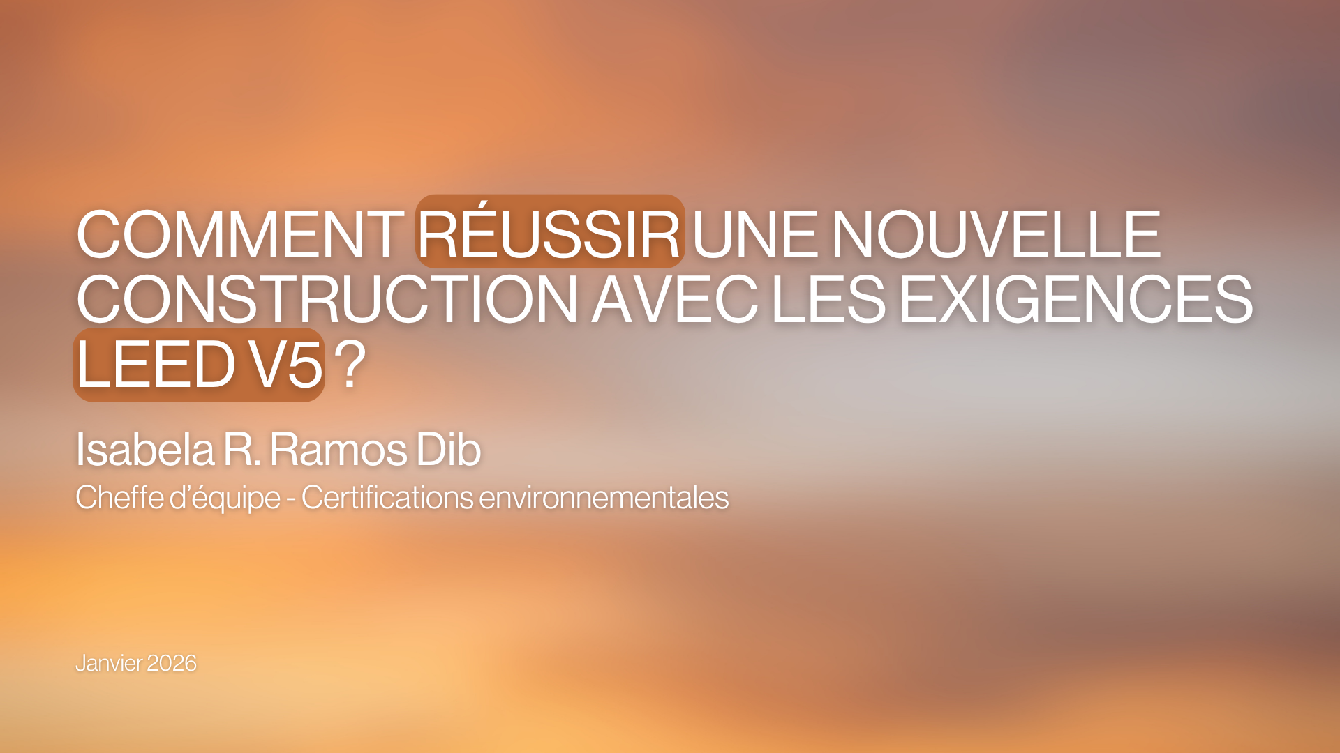 Réussir nouvelle construction avec LEED v5