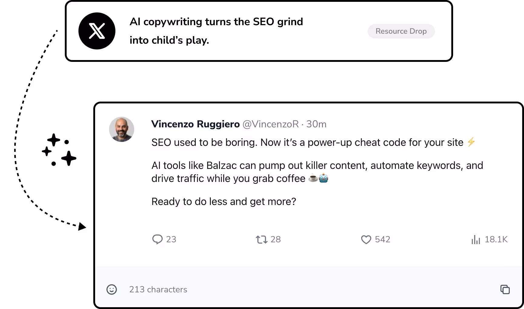 Balzac AI generates SEO optimized headlines