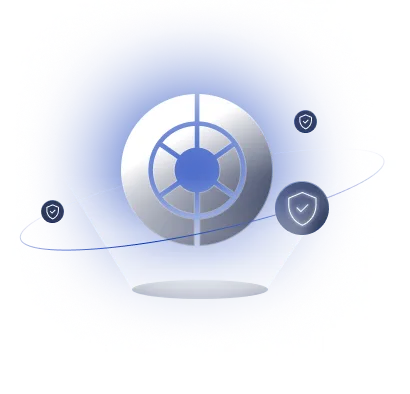 Shield graphic representing Obsidian SaaS Security Posture Management (SSPM) solution