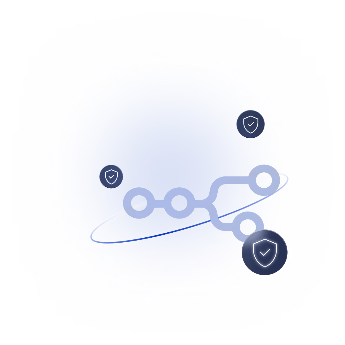 Shield graphic representing Obsidian SaaS Security Posture Management (SSPM) solution