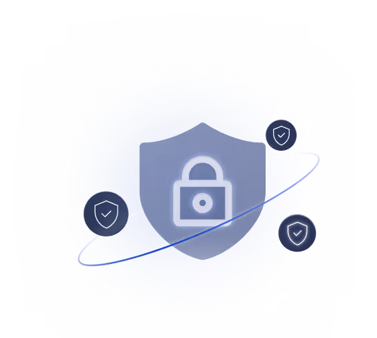 Shield graphic representing Obsidian SaaS Security Posture Management (SSPM) solution