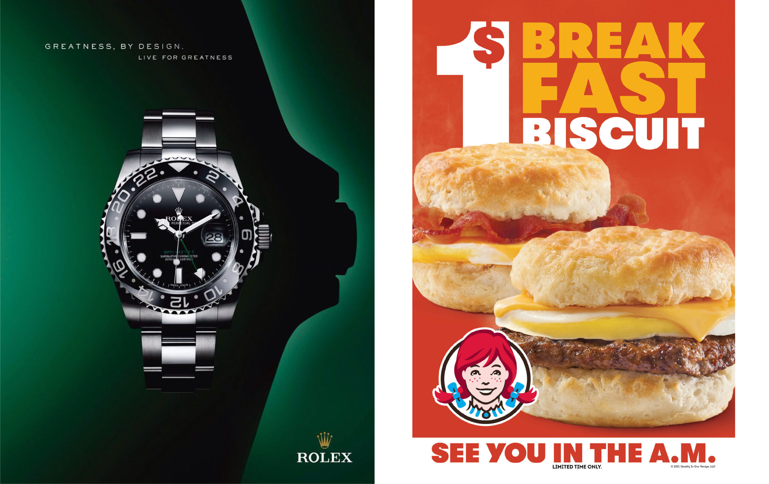 Voice and tone comparison-Wendy's and Rolex