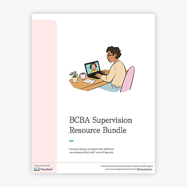 BCBA Supervision Resource Bundle behavior support resource