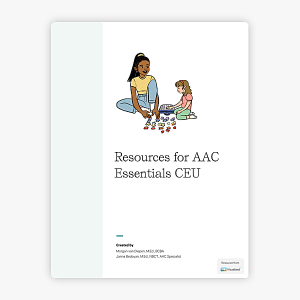 AAC Essentials Resource Packet behavior support resource