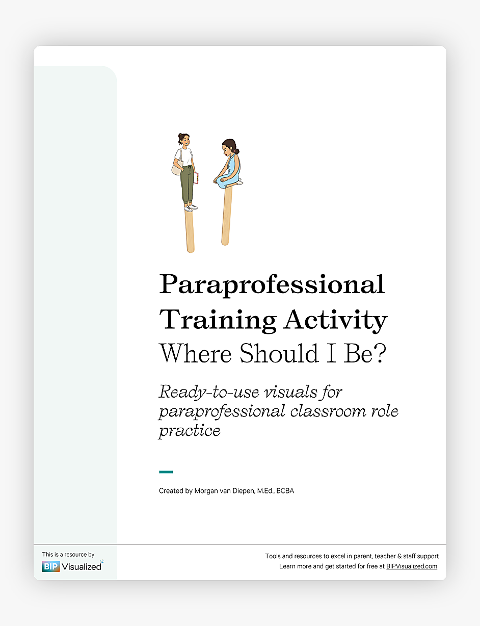 Paraprofessional Training Activity: Where Should I Be?