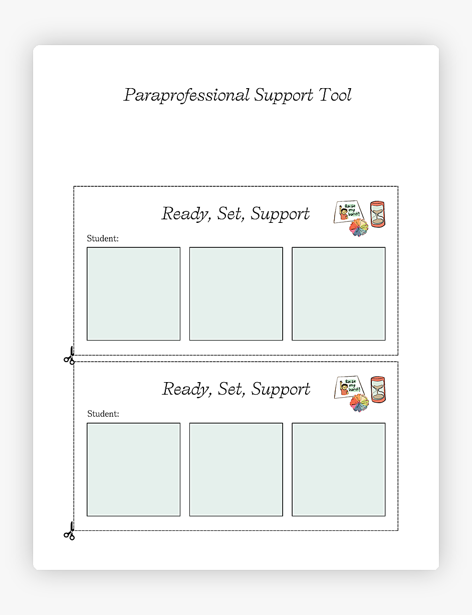 Paraprofessional Support Tool