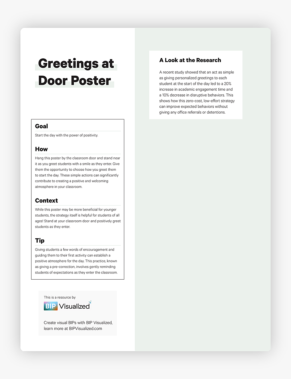 Greetings at Door Poster