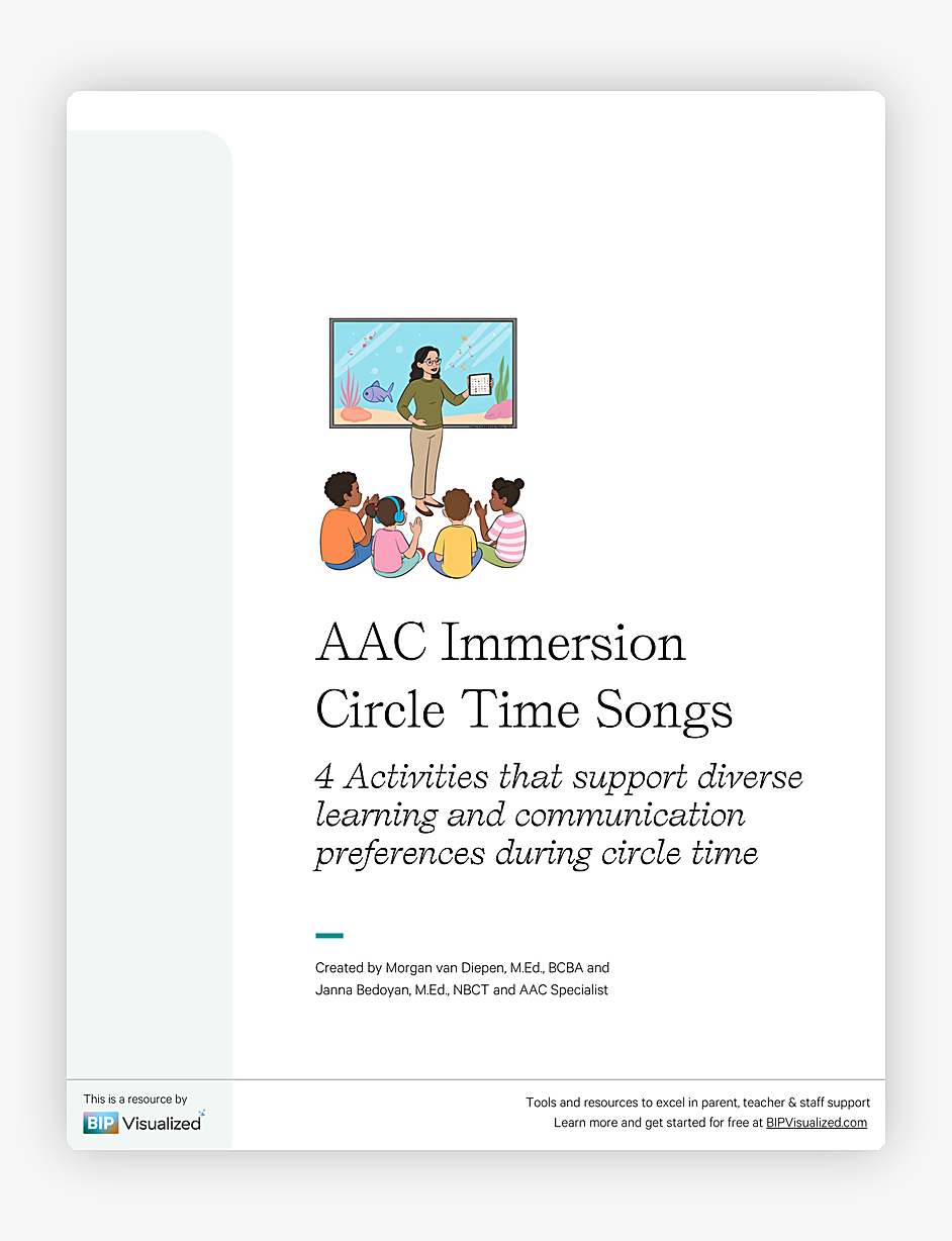 AAC Immersion Circle Time Songs