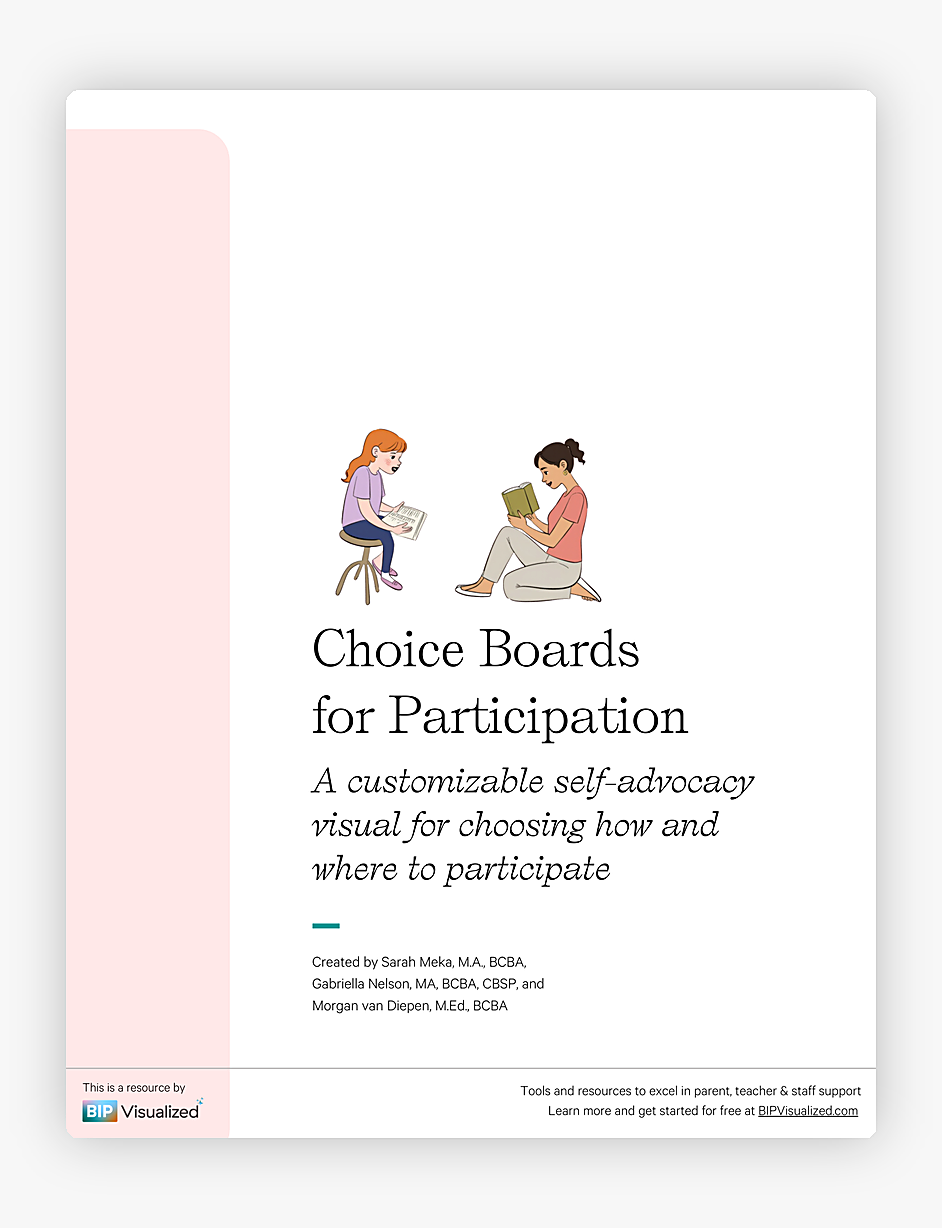 Choice Boards for Participation