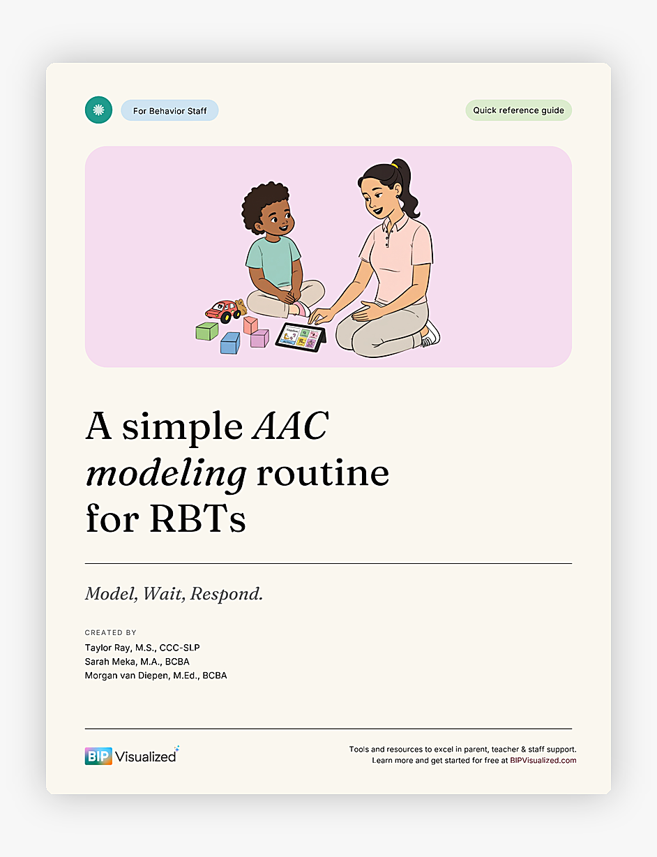 A Simple AAC Modeling Routine for RBTs