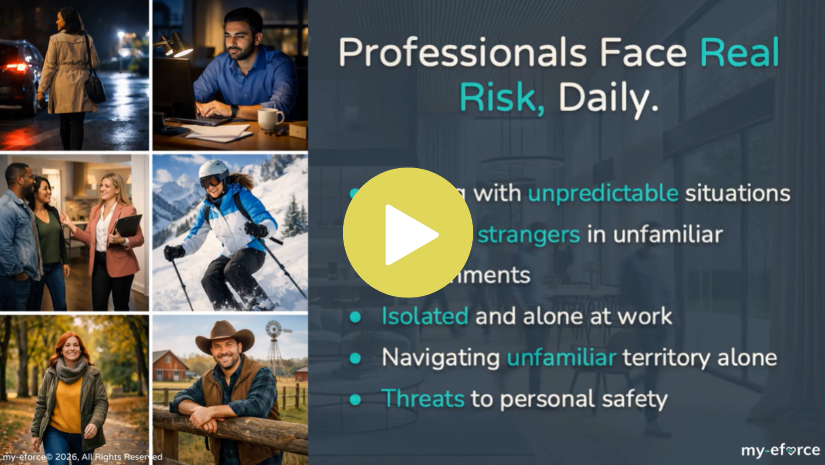 Lone worker safety app for home builders and REALTORS by my-eforce