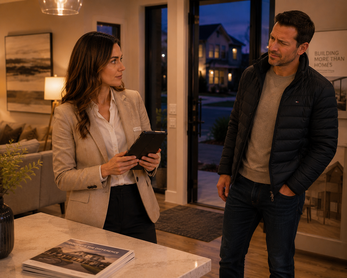 A home builder sales agent is a lone worker at risk