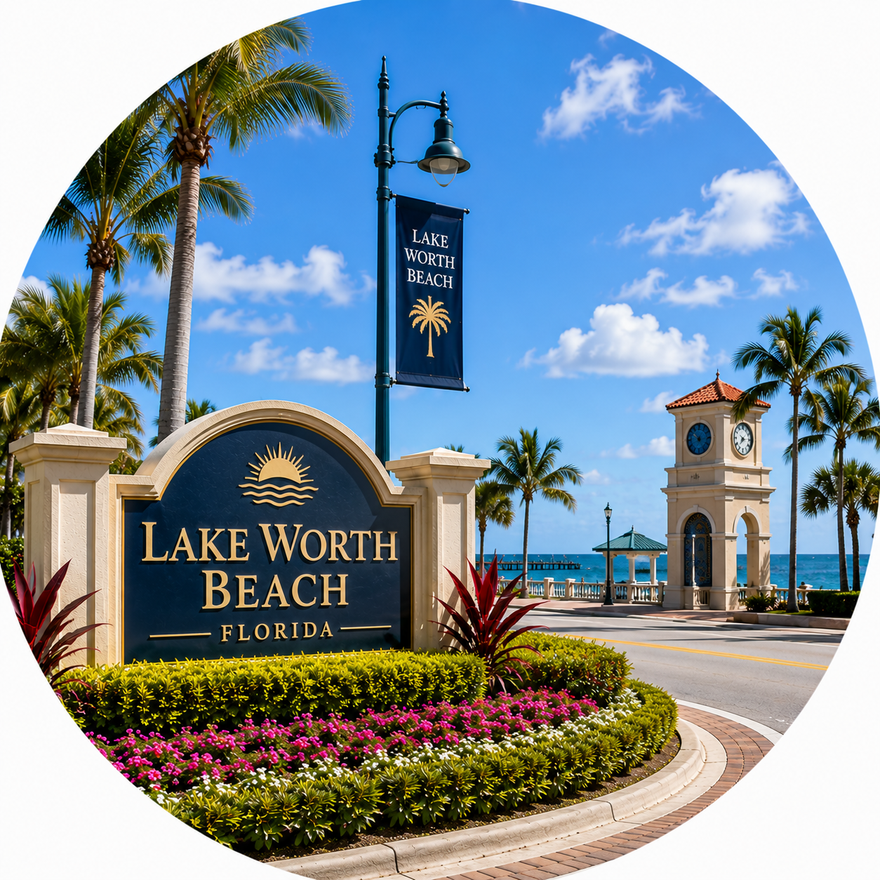 Lake Worth Beach, FL cabinet painting and refinishing service area