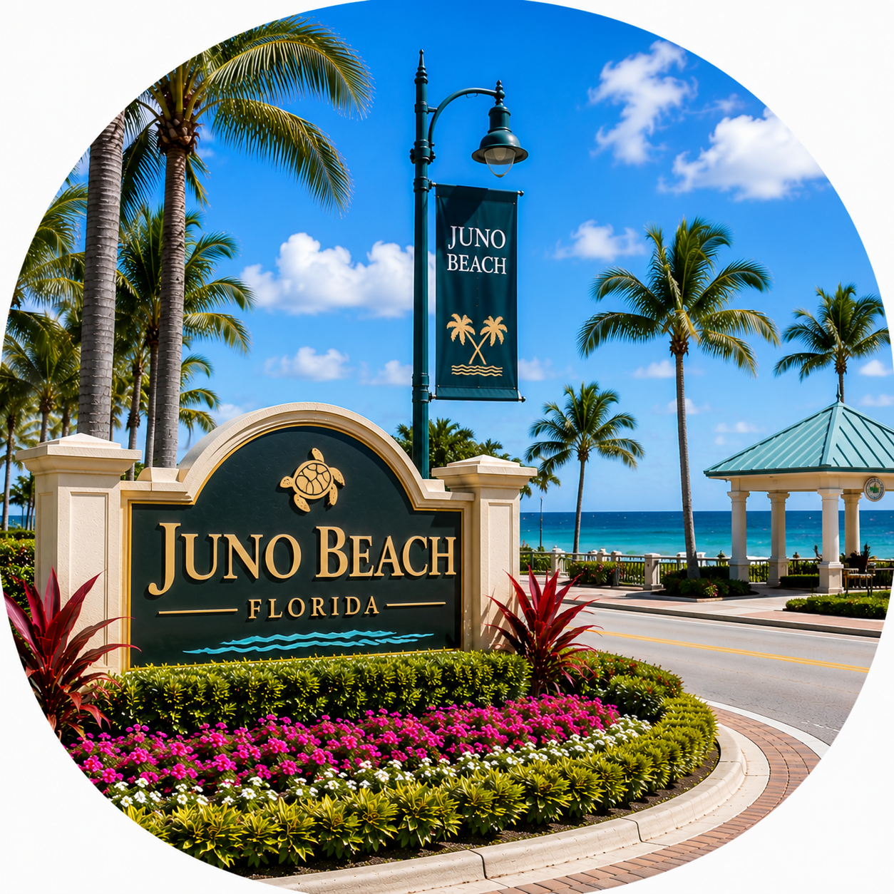 Juno Beach, FL cabinet painting and refinishing service area