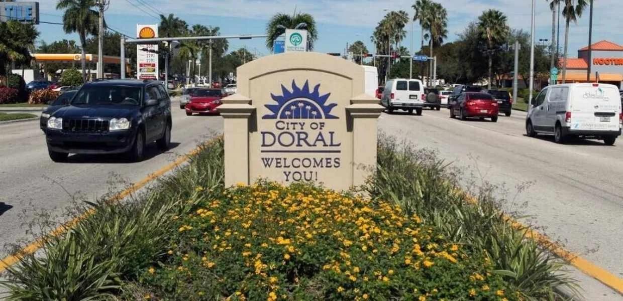 Doral FL kitchen cabinet painting and refinishing service area