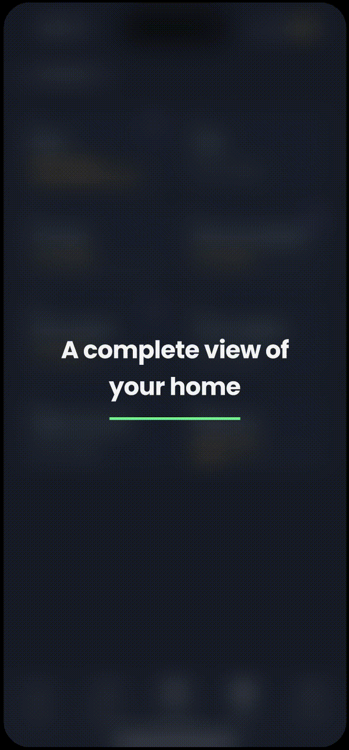 Rotating phone screen highlighting hub features.