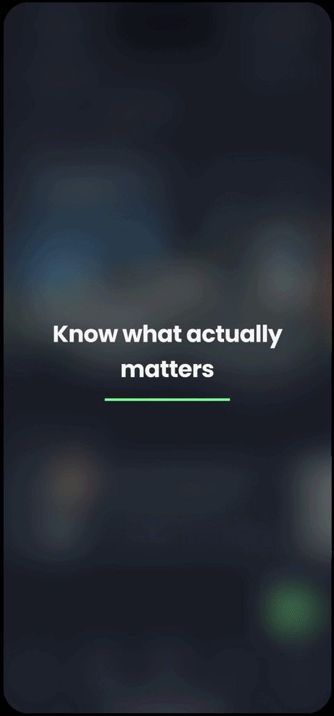 Rotating phone screen highlighting recommendation-related features.