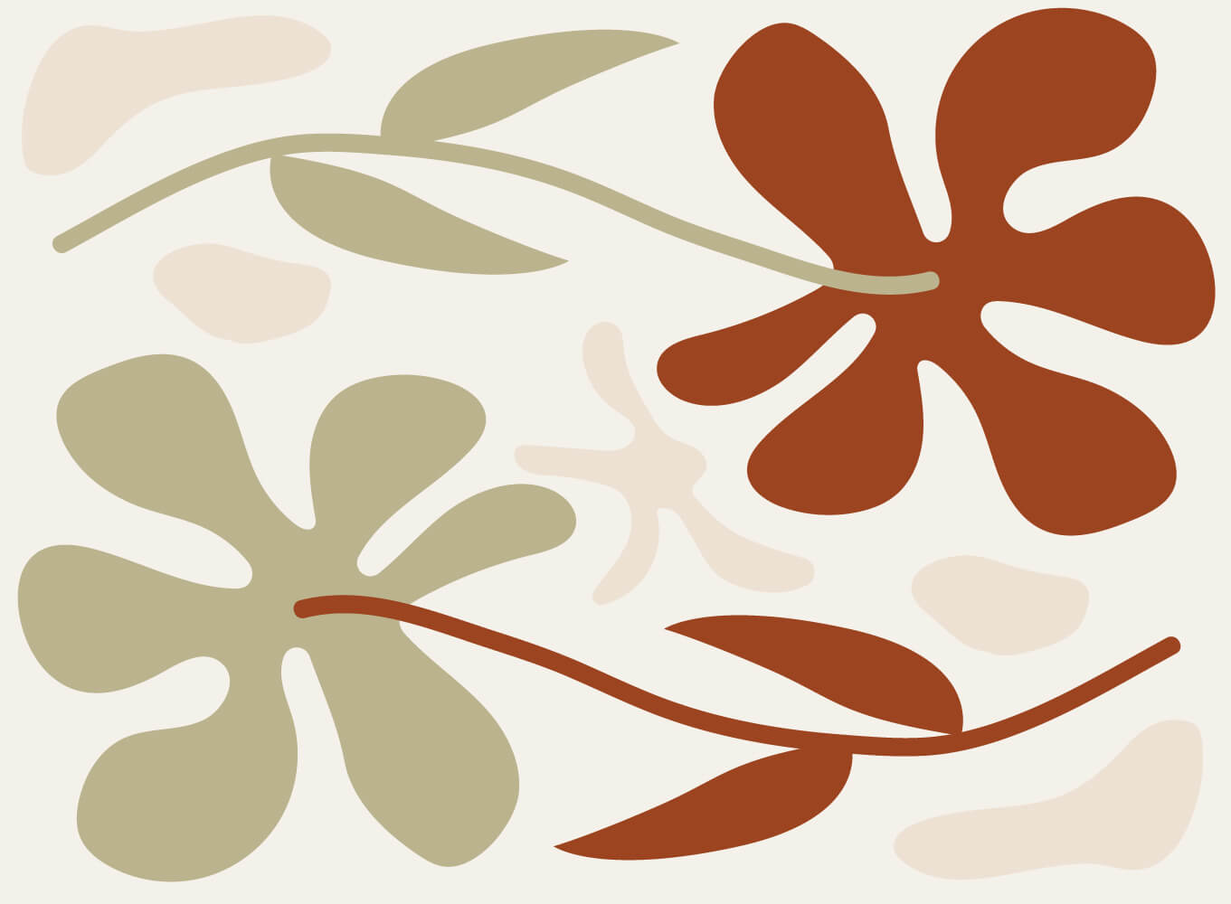 Illustrated floral pattern