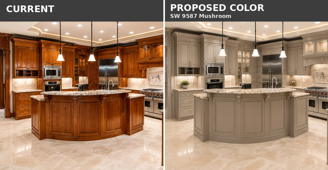 Cabinet refinishing project Golden Beach
