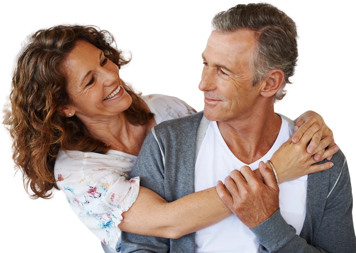 Happy man who's taken out home equity loan carries grand daughter