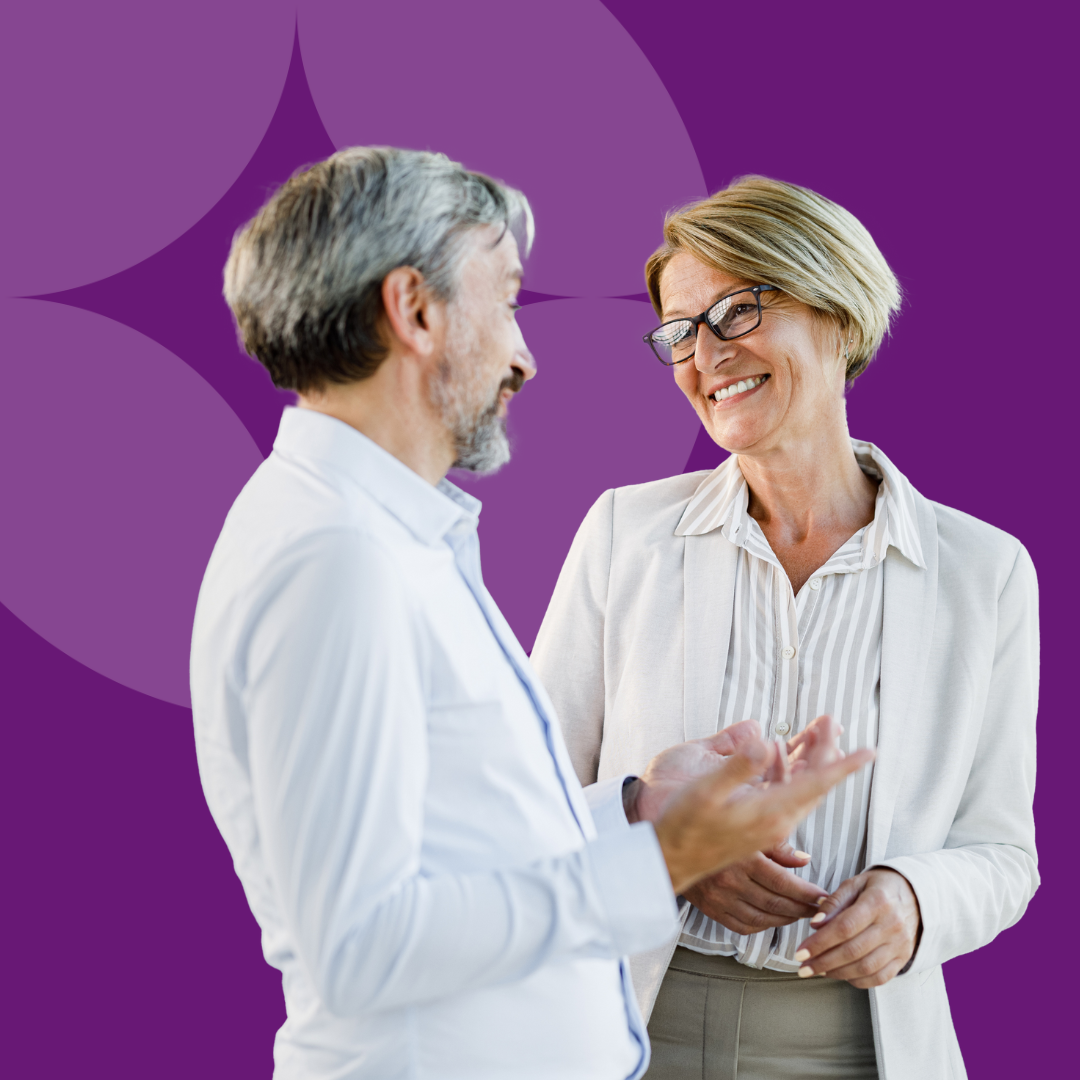 Professionals talking