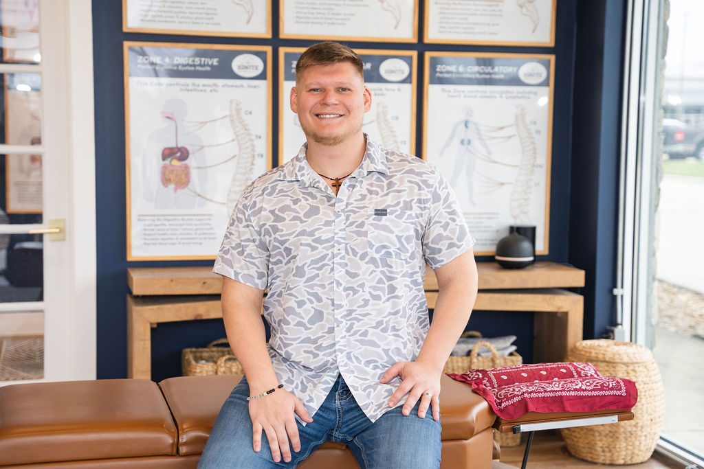 Back pain chiropractor providing care to patient in Cypress TX
