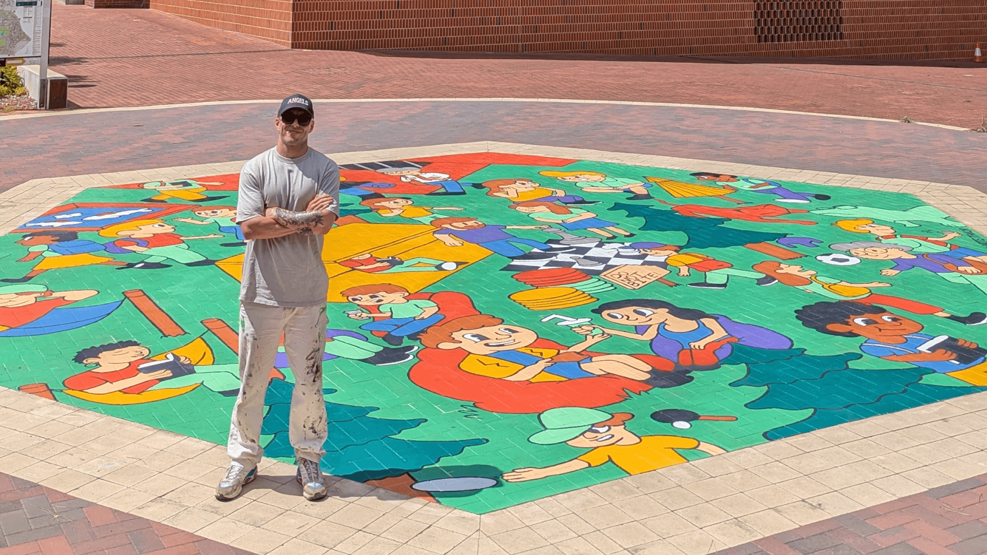 Mural at Curtin University