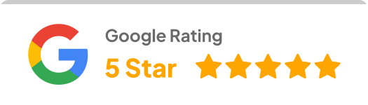Google rating showing 5 stars