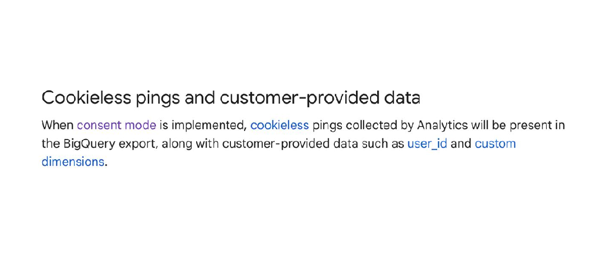 Cookieless pings в BigQuery – что это?