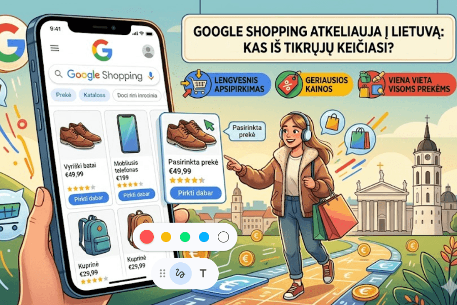 „Google Shopping“ atkeliauja į Lietuvą