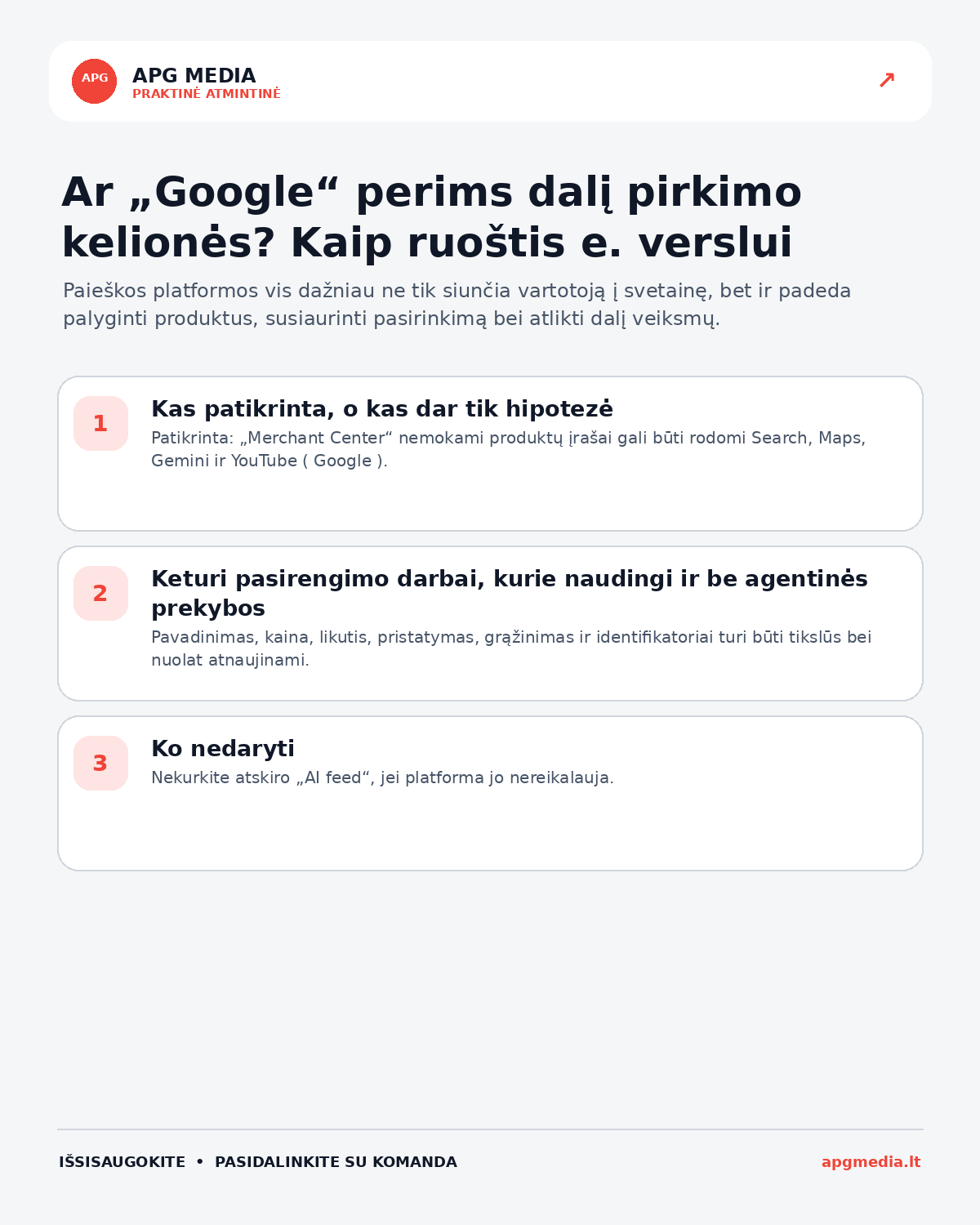 Infografika: Ar „Google“ perims dalį pirkimo kelionės? Kaip ruoštis e. verslui