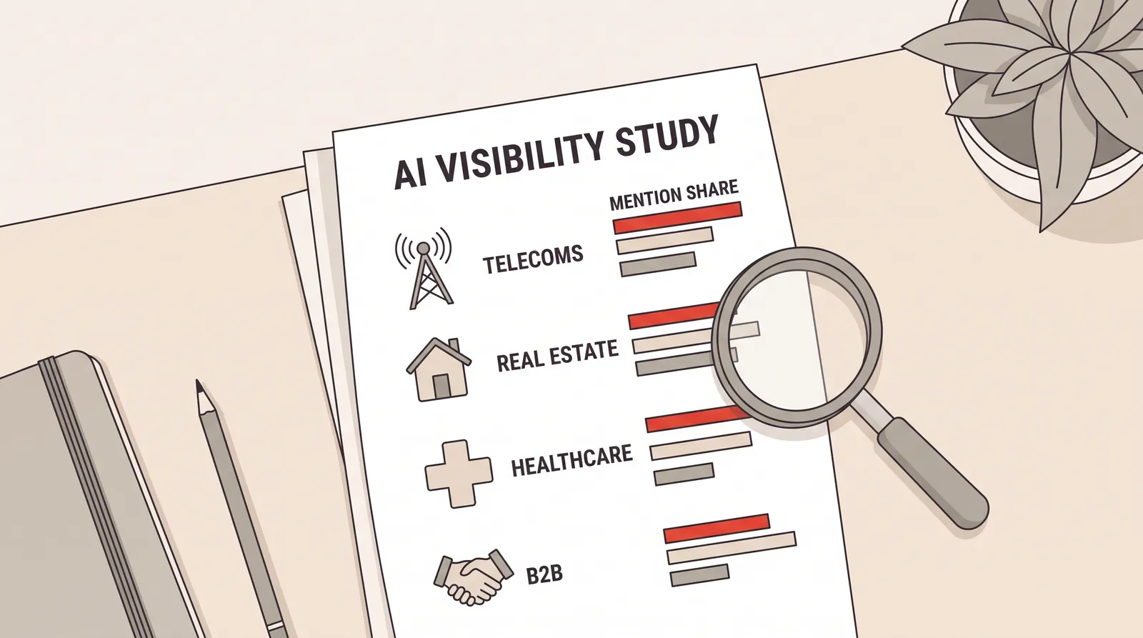 AI matomumo tyrimas: telekomai, NT, sveikata, B2B