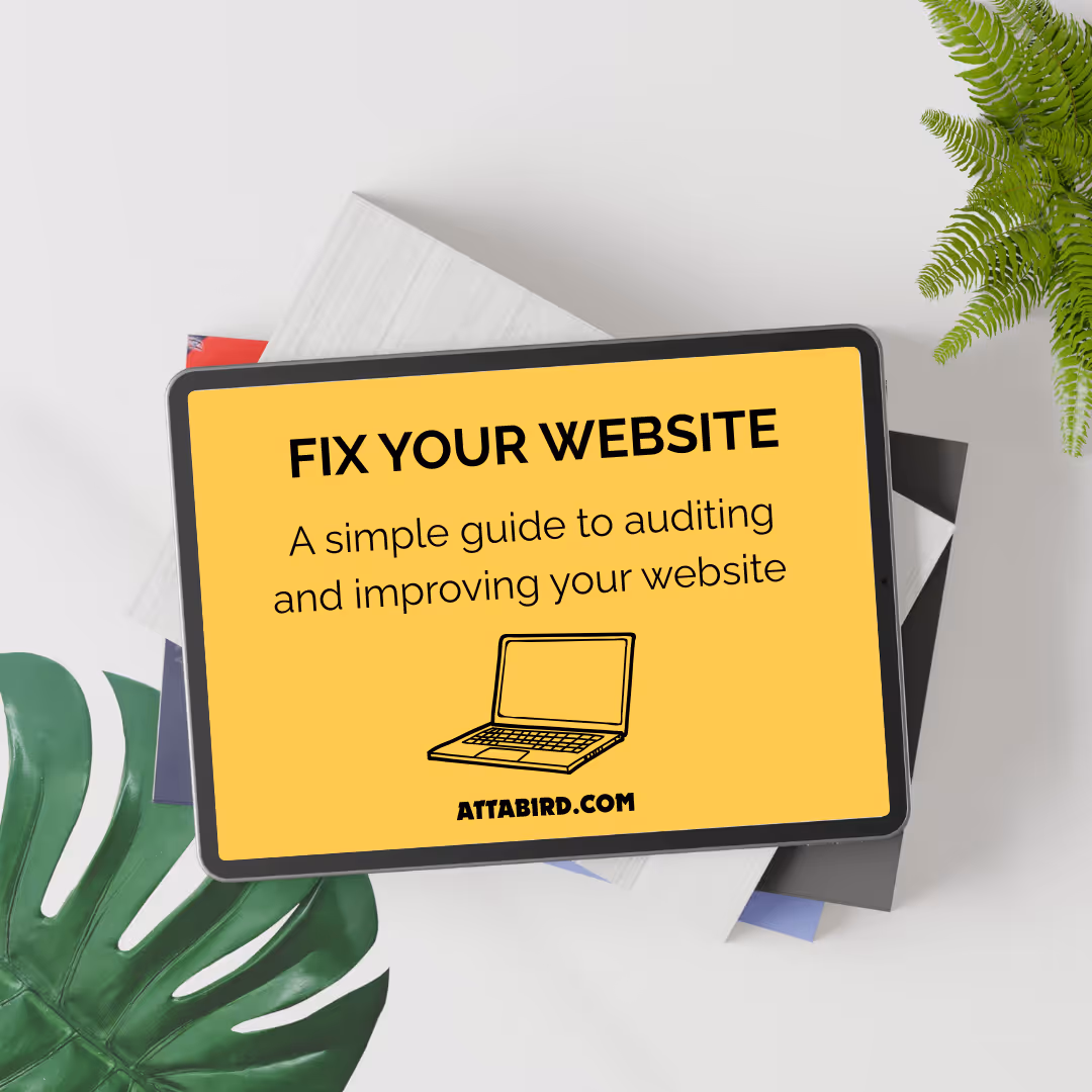 Photo of website guide