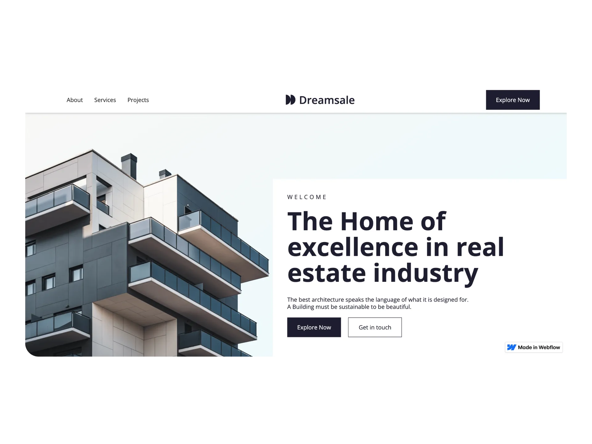 Screenshot of Dreamsale website