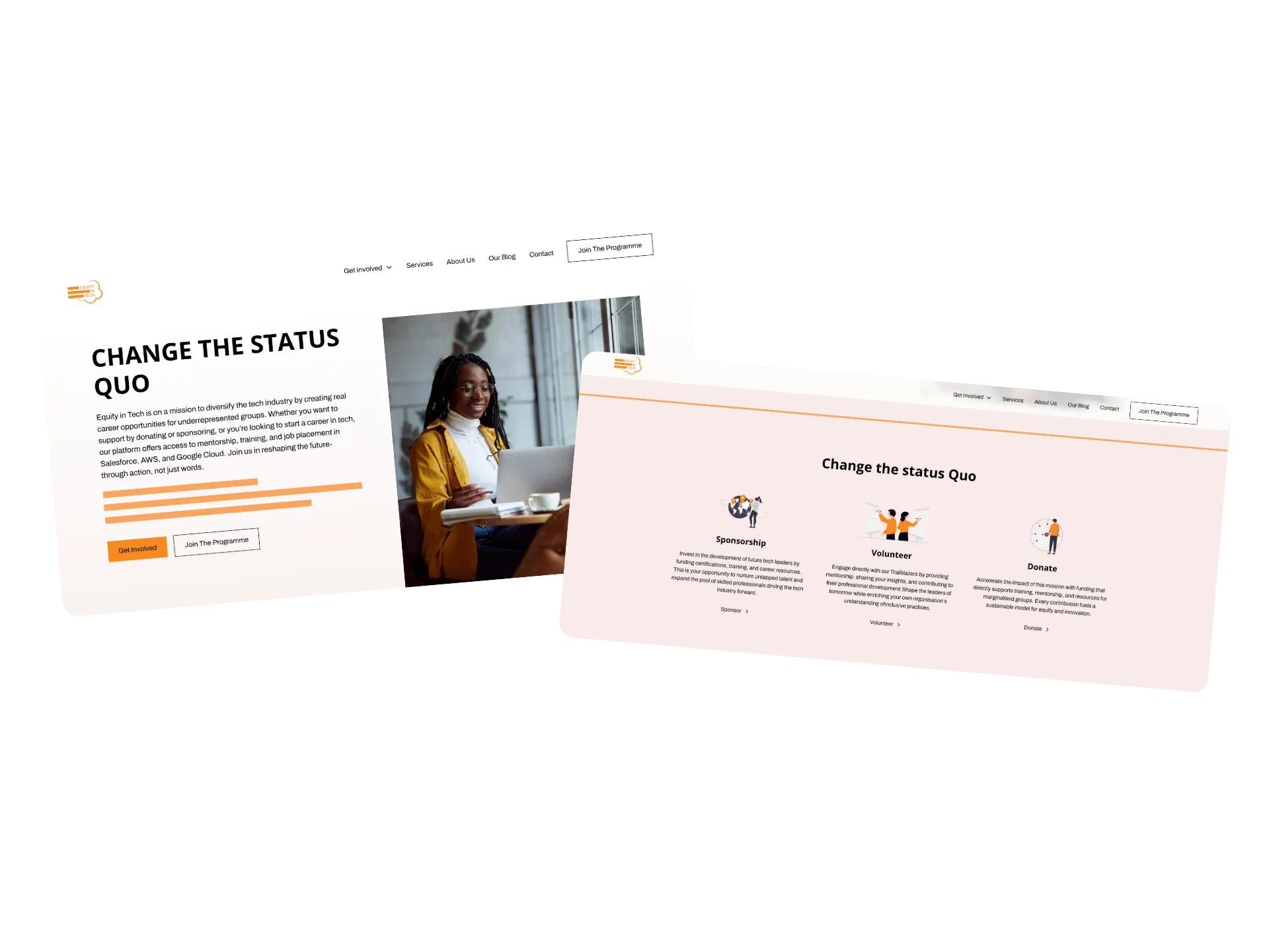 screenshot of web design