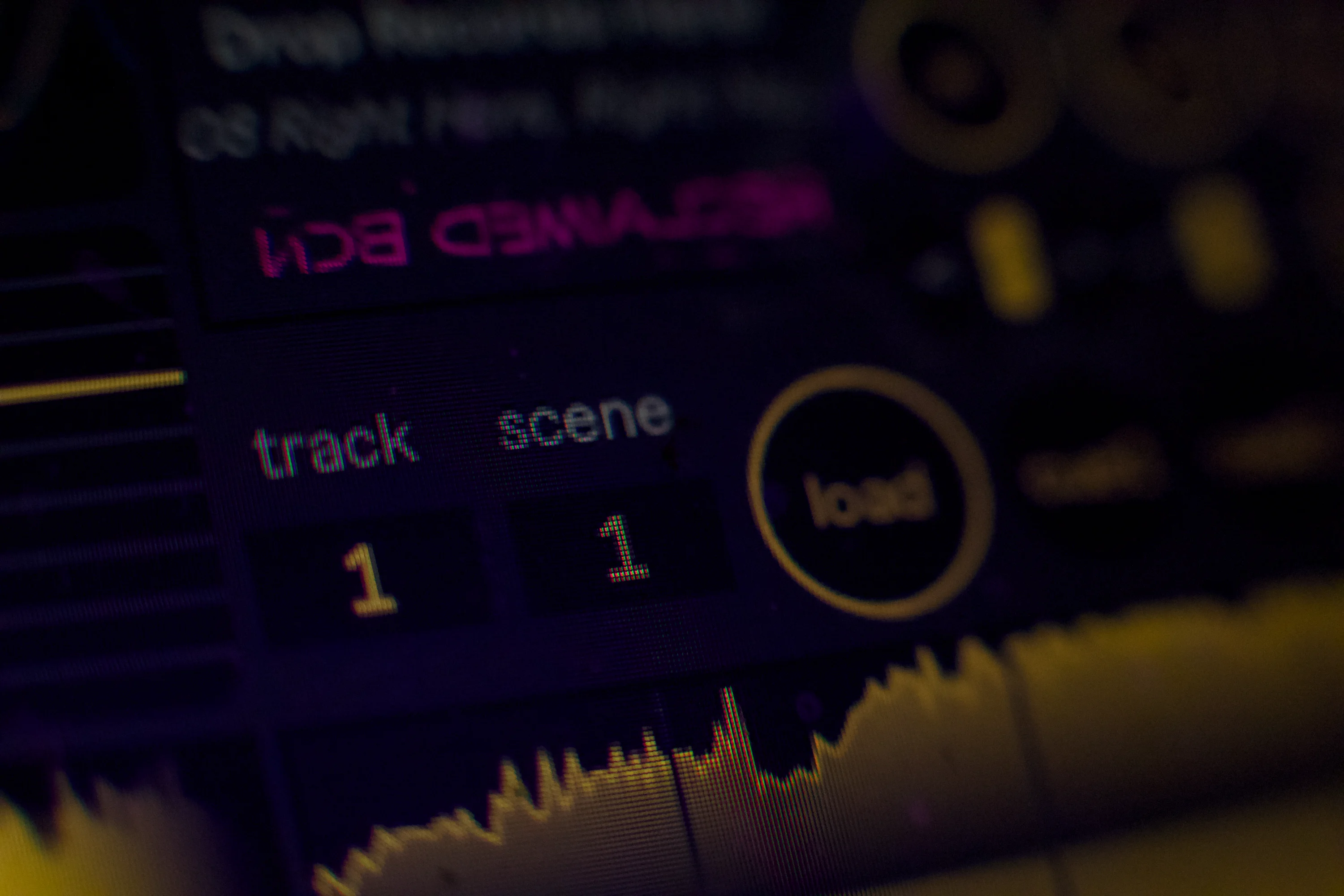 MIDI mapping friendly controls for drag and drop functionality for playing music on a max for live DJ plugin