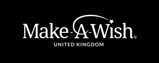Make-A-Wish United Kingdom logo with a shooting star arching over the word 'Wish'.