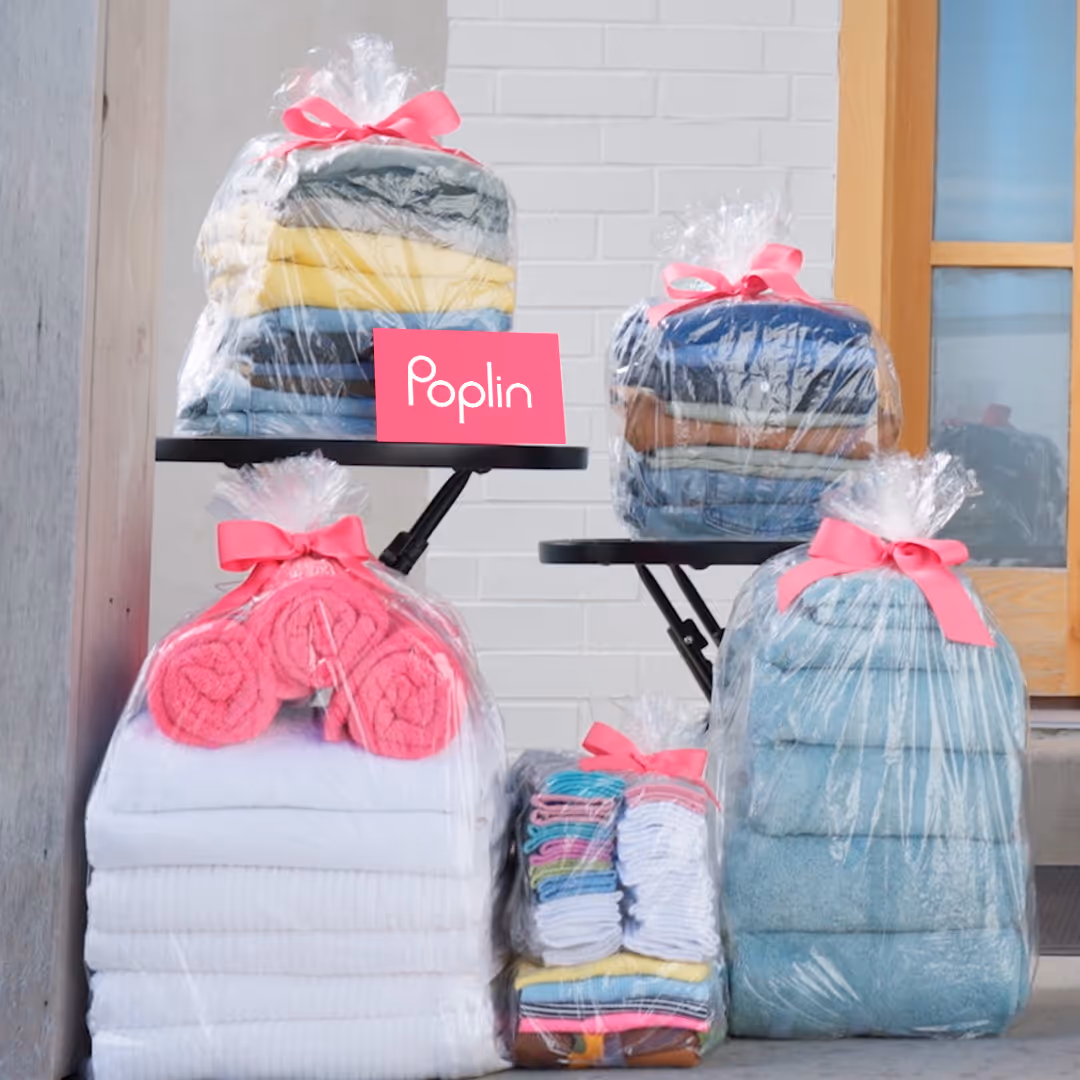 Poplin laundry bags