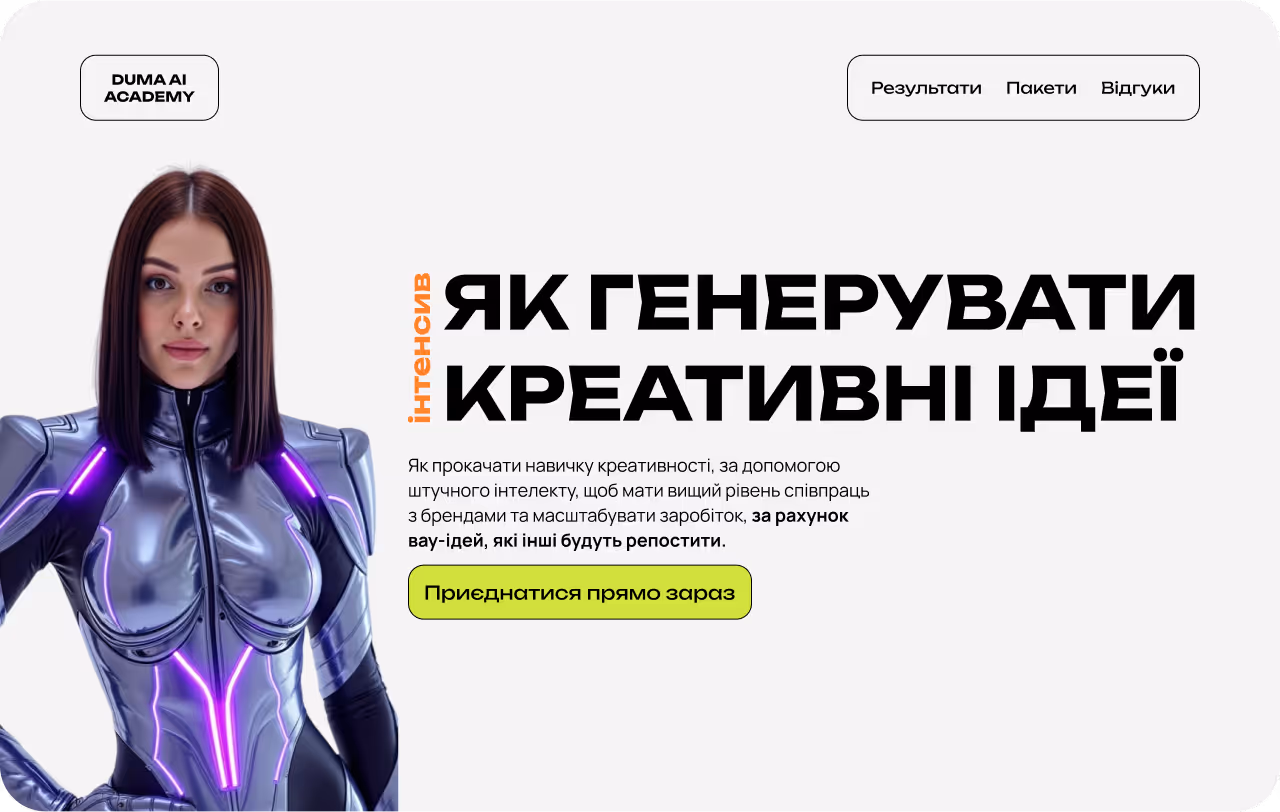 Як прокачати навичку креативності, за допомогою штучного інтелекту, щоб мати вищий рівень співпраць з брендами та масштабувати заробіток, за рахунок вау-ідей, які інші будуть репостити.